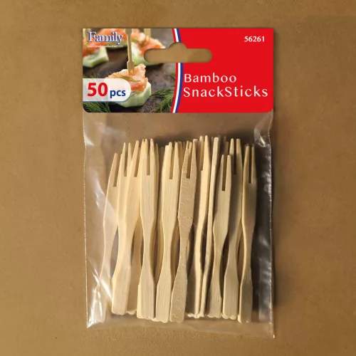 Bambusz falatka pálcika - 9 cm - 40 db / csomag