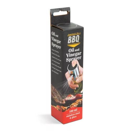 Olaj és ecet permetező spray - rozsdamentes acél, üveg - 100 ml