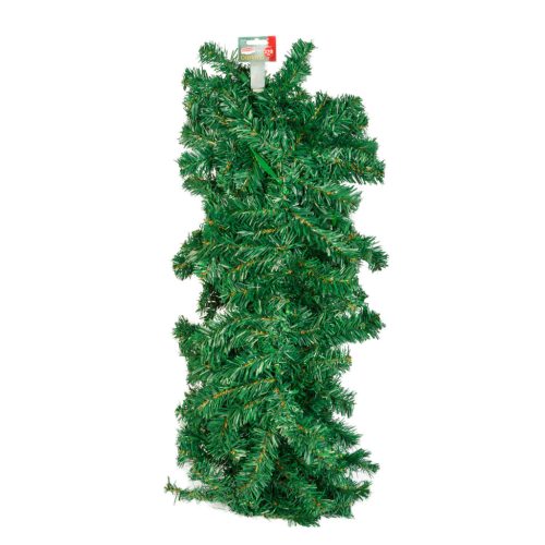 Fenyő girland - sötét zöld - 270 cm - PVC