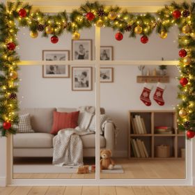 Fenyő girland - zöld - 270 cm - PET