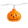 Halloween-i LED-es fényfüzér - tök - 12 LED - 2 x AA - 2 m