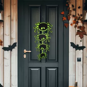   Halloween-i dekoráció - pók - akasztható - filc - 63 x 32 cm