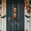 Halloween-i dekoráció - tök - akasztható - fa - 62 x 13 cm