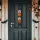 Halloween-i dekoráció - tök - akasztható - fa - 62 x 13 cm