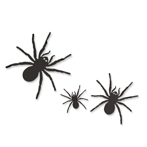 Halloween-i dekoráció - pók szett - öntapadós - fekete - 30 db / csomag