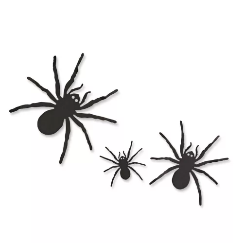 Halloween-i dekoráció - pók szett - öntapadós - fekete - 30 db / csomag