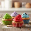 Muffin papír szett - csíkos - 100 db / csomag