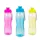 Sport kulacs - műanyag, átlátszó - 750 ml - 3 színben