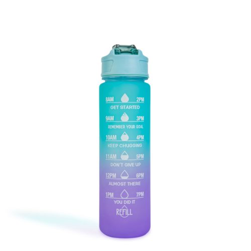 Sport kulacs - 750 ml - opálos - kék-lila színátmenetes