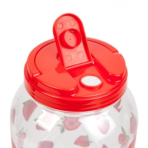 Italadagoló csappal, műanyag pohárszettel - 3,8 l - epres