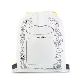 Színezhető tornazsák - 4 filccel - 33 x 27 cm