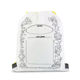 Színezhető tornazsák - 4 filccel - 33 x 27 cm