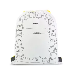 Színezhető tornazsák - 4 filccel - 33 x 27 cm