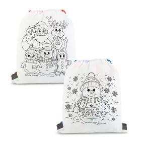 Színezhető tornazsák - 4 filccel - 33 x 27 cm - 2 féle