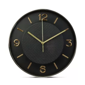 Falióra - 25 cm - műanyag, üveg - 1 x AA - fekete