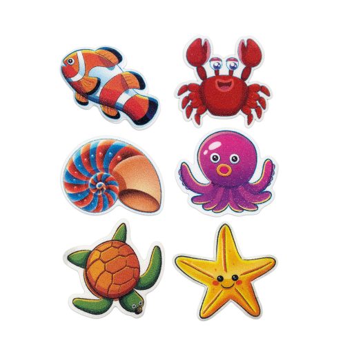 Öntapadós csúszásgátló - tengeri motívumok - 6 db / csomag