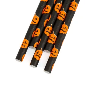   Papír szívószál - halloween - 197 x 6 mm - 25 db / csomag