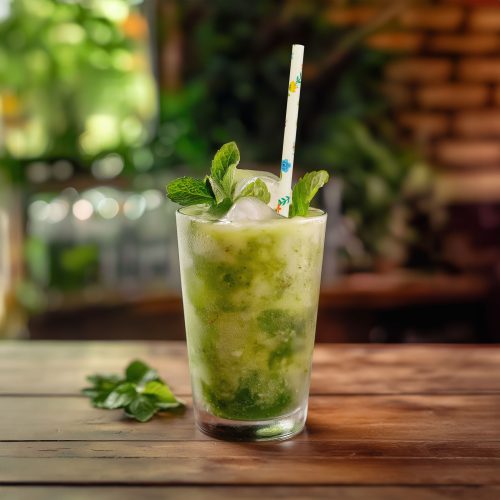 Papír szívószál - virág - 197 x 6 mm - 25 db / csomag