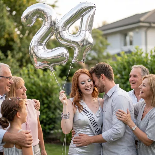 0-ás születésnapi szám fólia lufi - ezüst - 40"