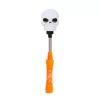 Halloween-i LED lámpa - rugós koponya - elemes