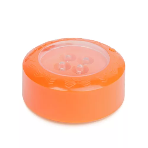 Halloween-i LED hangulatvilágítás - 4 színű LED - 2 x AAA - narancs - 77 x 35 mm