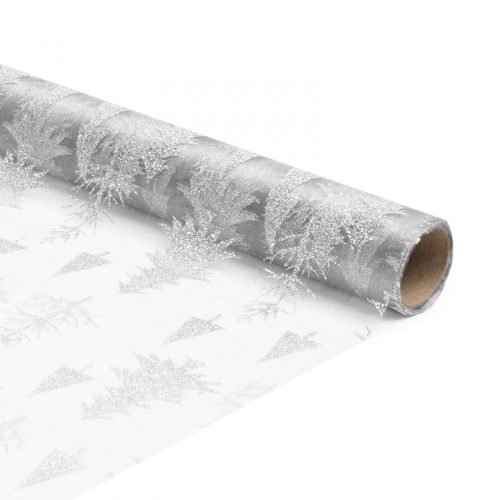 Karácsonyi asztalterítő futó - fehér / fehér - 180 x 28 cm - 3 féle