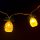 LED fényfüzér - ananász - 1,65 m - 10 LED - melegfehér - 2 x AA