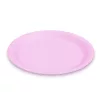 Papírtányér szett - rózsaszín - 23 cm - 12 db / csomag