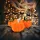 Halloween-i tök dekoráció - 13 x 13 x 14 cm - 3 db / csomag