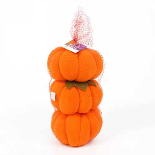 Halloween-i tök dekoráció - 13 x 13 x 14 cm - 3 db / csomag