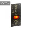 Halloween-i LED-es hangulatkép - fali akasztóval, 2 x AA, 30 x 70 cm
