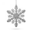 Karácsonyi dísz - ezüst jégkristály - 29 x 29 x 1 cm