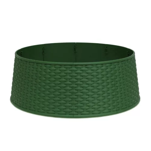 Karácsonyfatalp takaró - zöld, műanyag - 65 x 23 cm