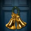 Karácsonyi dekor - harang - arany színben