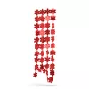 Karácsonyi girland - hópehely - 2,7 m - piros