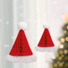 Karácsonyi dekor - 3D, papír - mikulássapka lampion