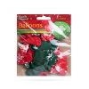 Lufi szett - piros-zöld, karácsonyi motívumokkal - 12 db / csomag