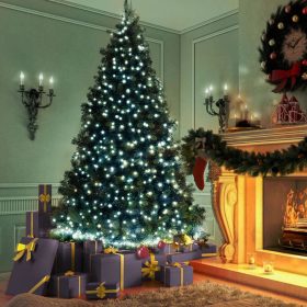   Fényfüzér - 50 db LED - hidegfehér - hálózati - 5 m - 8 program