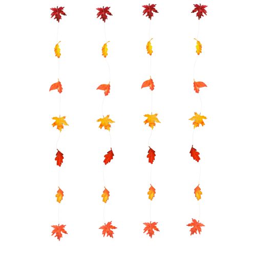 Őszi dekoráció - hulló falevelek - felakasztható - 2,1 m - 4 db / csomag
