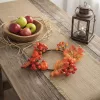 Őszi dekoráció - juharlevél koszorú - 22 cm