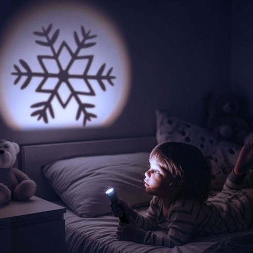 Karácsonyi zseblámpa - LED-es, 5 féle világítási minta