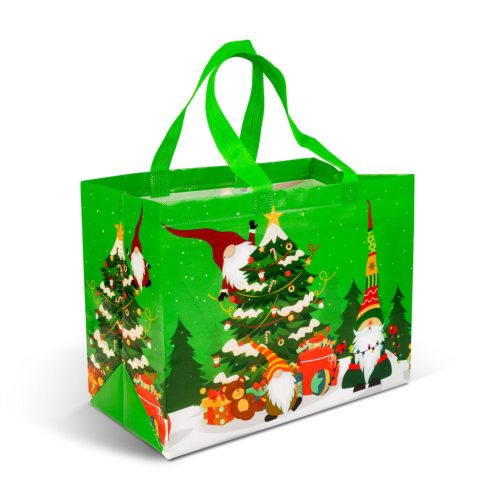 Karácsonyi ajándéktáska - 31 x 25 x 17 cm - 4 féle