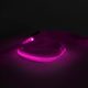 LED-es póráz - akkumulátoros - 120 x 2,5 cm - rózsaszín