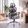 TitanMesh Pro Irodai forgószék oldalpárnával - szürke - 119 x 72 x 73 cm