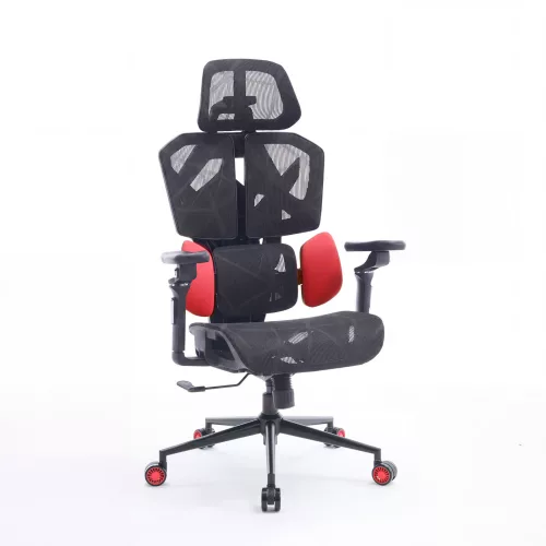 TitanMesh Pro Irodai forgószék oldalpárnával - piros - 119 x 72 x 73 cm