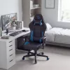 TItanForce gamer szék párnával - fekete/kék - 122 x 65 x 53 cm