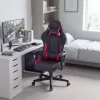 TItanForce gamer szék párnával - fekete/piros - 122 x 65 x 53 cm