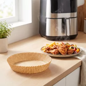   Air fryer sütőpapír - olaj nélküli sütőhöz - kör - 23 cm - 50 db / csomag