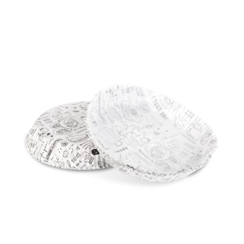 Air fryer sütőpapír - olaj nélküli sütőhöz - mintás, kör - 20 cm - 50 db / csomag