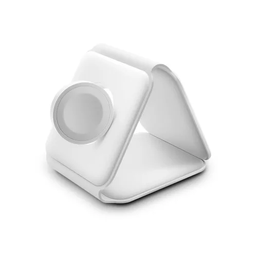 Vezeték nélküli töltőállomás - 3 az 1-ben - fehér